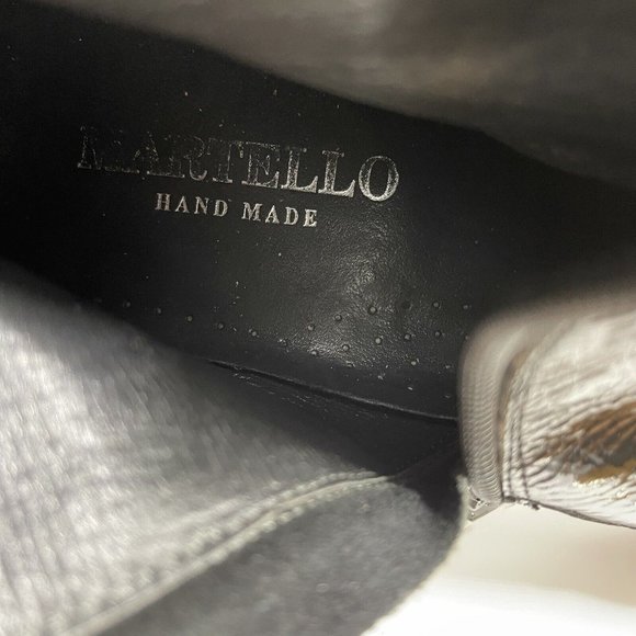 Martello Black Leather Vintage Mens Boots B72-1 Size 46 EU 12 US 11 UK - Picture 10 of 10